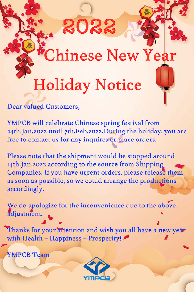 Holiday Notice-2022 Chinese New Year